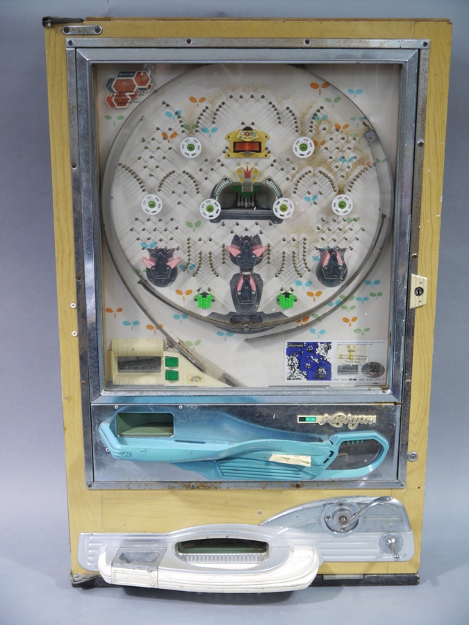 A vintage Japanese Pachinko machine by Nishijin, backless type, the ...