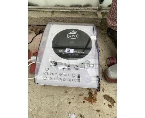 A GPO RECORD PLAYER