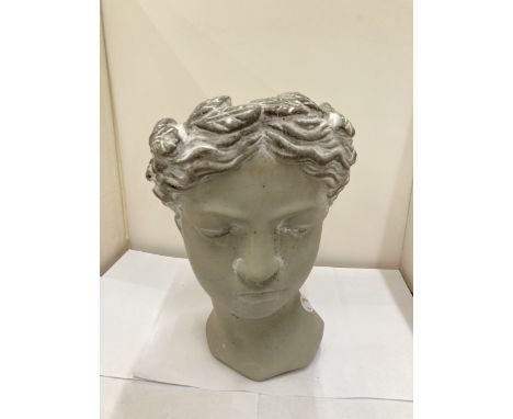 A 'LADY'S HEAD' PLANTER, HEIGHT 25CM