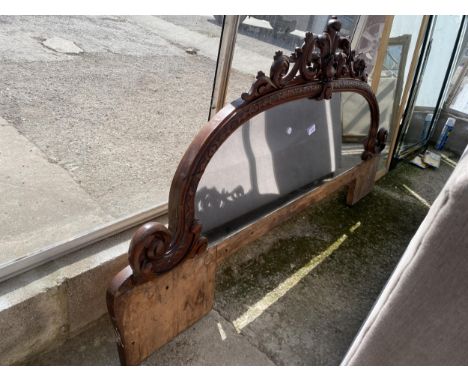A VICTORIAN MAHOGANY MIRRORED CHIFFONIER BACK