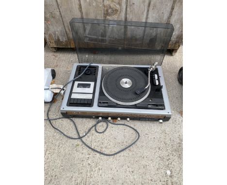 A PILOT RECORD PLAYER AND CASSETTE RECORDER