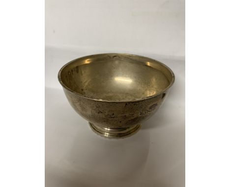 A HALLMARKED SHEFFIELD SILVER BOWL, WEIGHT 99g