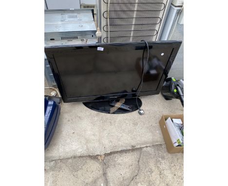 A SAMSUNG 37" TELEVISION WITH REMOTE CONTROL
