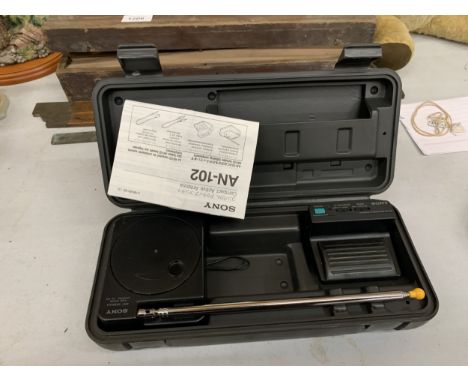 A SONY COMPACT ANTENNA, BOXED WITH INSTRUCTIONS
