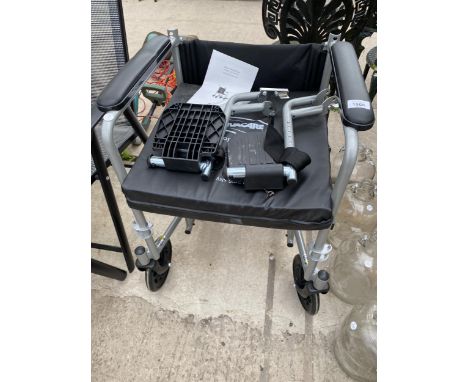 AN ABELWORLD FOLDING WHEELCHAIR