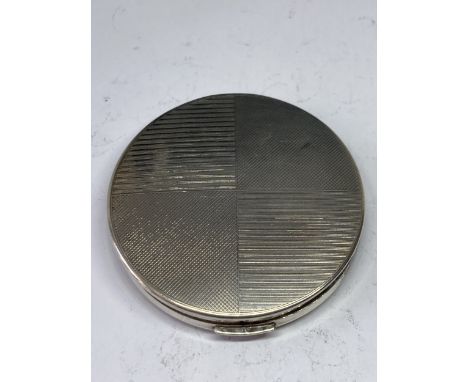 A REGENT OF LONDON SILVER PLATED COMPACT