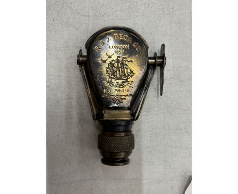 A BRASS MONOCULAR-BINOCULAR TELESCOPE