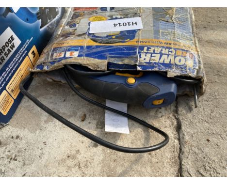 A BOXED WORKZONE CIRCULAR SAW AND A POWER CRAFT JIGSAW