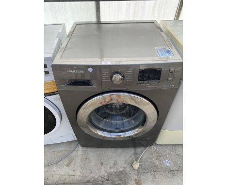 A GREY SAMSUNG 8KG WASHING MACHINE