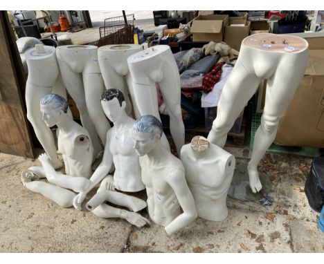 A LARGE QUANTITY OF VARIOUS SHOP MANNEQUIN PARTS