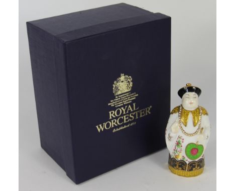 A Royal Worcester Mandarin candle snuffer - The Connoisseur Collection, in original box, 9.5cm and a Lilliput Lane large mode