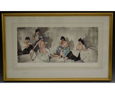 Sir William Russell Flint (1880 - 1969), after,Five Studies of Cecilia, coloured print, published by Michael Stewart Fine Art