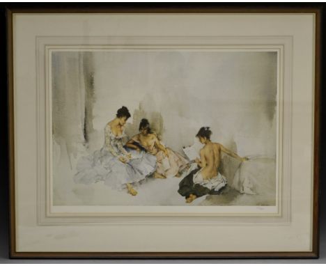Sir William Russell Flint (1880 - 1969), after,Act II Scene I, coloured print, published by Michael Stewart Fine Art, numbere