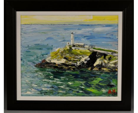 Alan Knight (Bn.1949)Light Housesigned with initials, oil on board, 50cm x 59cm 