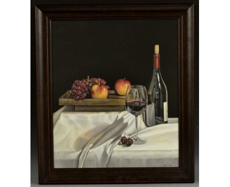 Neal Smith, by and after, Reflections In A Bottle, limited edition print on canvas, signed, no 3/100, 60cm x 50cm