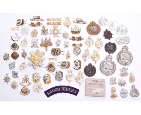 Selection of British Regimental Badges and Insignia, consisting of EIIR Royal Highlanders Black Watch officers two piece silv