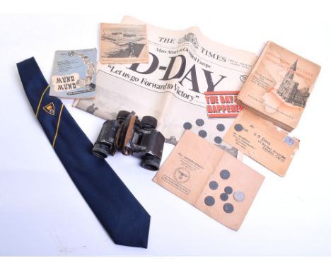 WW2 German Army Officers 8x30 Binoculars, being stamped “Dipl Optiker Witzel Stettin”, complete with the leather neck strap. 