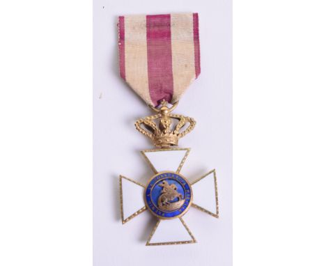 Spanish Royal Military Order of Saint Hermenegildo, with perfect undamaged enamel to the obverse and reverse. Medal is comple