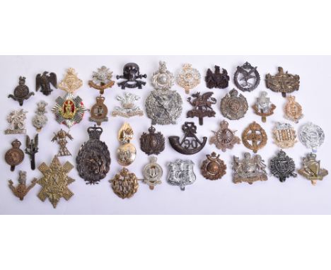 Selection of British Regimental Cap Badges, consisting of Kings College School Wimbledon OTC blackened brass cap badge with s
