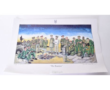 Selection of Modern Prints and Pictures of SAS Interest consisting of coloured print titled “The Reunion” by Oliver Preston, 