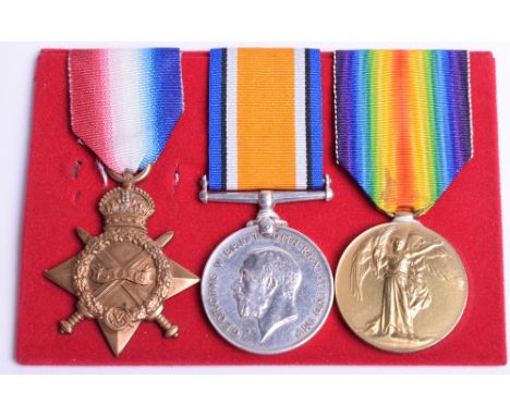 Great War 1914-15 Star Medal Trio Gordon Highlanders, the medals were awarded to “2138 PTE R MC RAE GORD HIGHRS”. Medals are 
