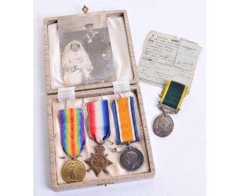 Great War 1914-15 Star Medal Trio Royal Navy, the medals were awarded to “211069 P L COURT AB RN”. Medals are accompanied by 