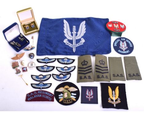 Selection of Modern Special Air Service (S.A.S) Badges and Insignia consisting of seven pairs of parachute qualification jump