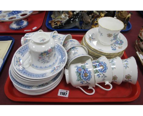 Royal Albert 'Hidden Valley' Tea ware, of fifteen pieces and 'Songbird', eighteen pieces (one cup damaged) all first quality.