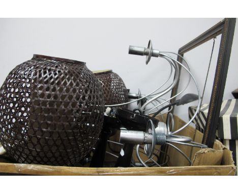 Ceiling Lights, desk light, globular table lamps, etc:- One Box