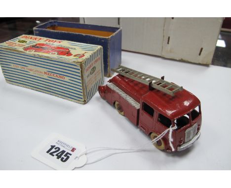 Dinky Toys; French Fire Engine 583 32E, condition Fair, some signs of retouching to paint, poor box.