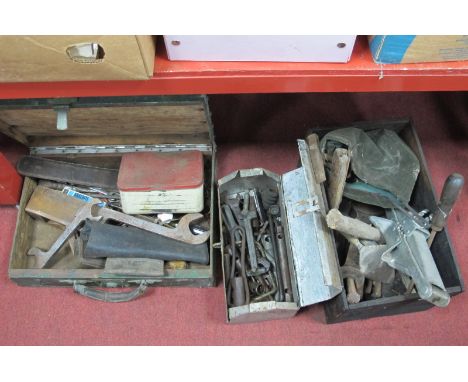 Tools: Sacason, Willey of Leeds spanners, drill bits, jack, etc:- Three Boxes