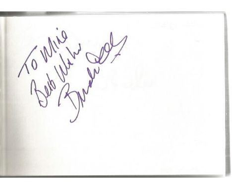 Horse Racing Autograph book. 40+ autographs in nice black autograph book. 6 x 4 white pages with names added in pencil and da