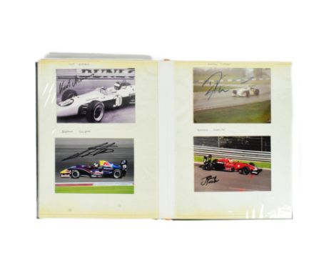 Formula One / Motor Sport - an album of autographs and photographs, including hand signed items from: Mark Webber, Cristiano 