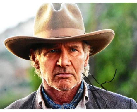 Harrison Ford - Cowboys Vs Aliens (2011) - autographed 8x10" colour photograph from the movie. Signed by Ford in black ink to