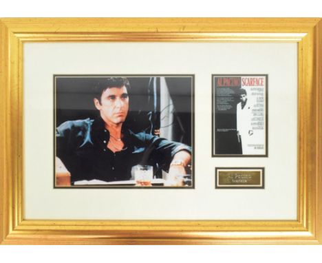 Al Pacino - Scarface - autographed 8x10" colour photograph from the iconic movie. Signed by Pacino in black ink to a lighter 