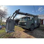 1989 Ford C8000 Bucket Truck w/ CAT 3208 Diesel Engine and 1800 Gallon Water Tank