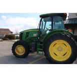 John Deere 6105E Tractor, 105HP, 4WD, Suspension Seat, A/C, 3 Rear Remotes