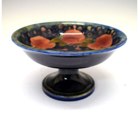 Moorcroft - Comport decorated in the Pomegranate pattern, impressed marks and underglaze green signature verso, 20cm diameter