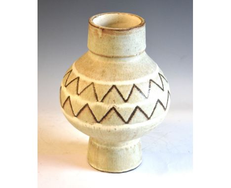 Studio Pottery - Redcliff Pottery, Bristol, 1970's stoneware vase, printed and inscribed marks to base, 24cm high Condition: 