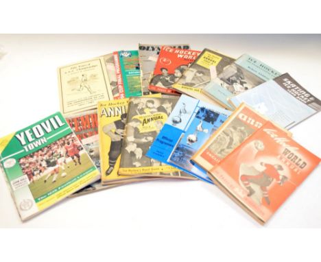 Quantity of ice hockey and football programmes to include skating and ice hockey year book 1948, Tottenham Hotspurs Season 19
