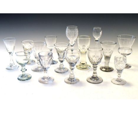 Collection of early 19th Century and later drinking glasses etc Condition: Light scratches present to all pieces, - **Due to 