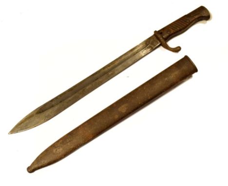 Imperial German First World War bayonet, blade stamped 'Carl Eickhorn', Solingen with scabbard, blade 36.5cm long Condition: 