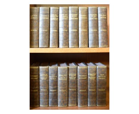 Books - Set of sixteen Odhams Press Ltd Charles Dickins leather bound books Condition: Books etc - Unless specifically stated