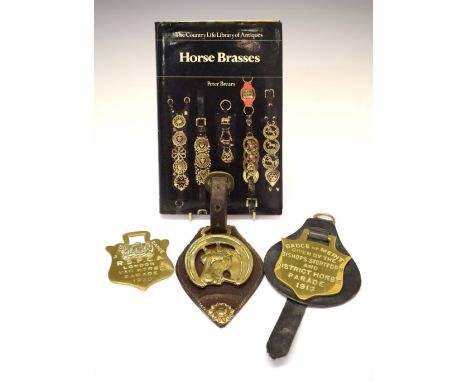 Equestrian Interest - Book - The Country Life Library of Antique Horse Brasses (Peter Brears), together with RSPCA Van Horse 