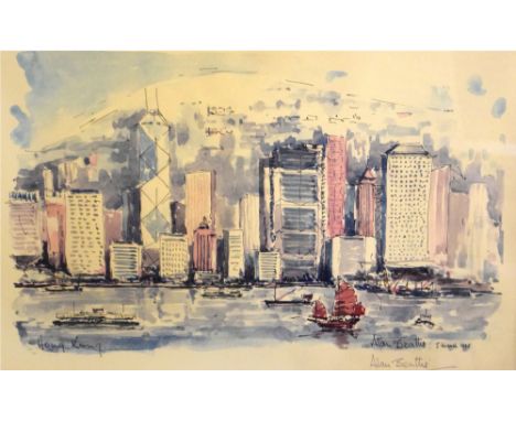 Assorted prints of Hong Kong interest etc Condition: Including some reproductions of 19th Century prints (copies), one of the