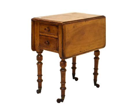 19th Century Pembroke table, 59.5cm high Condition: Light scratches, chips to the woodwork and general knocks present in vari