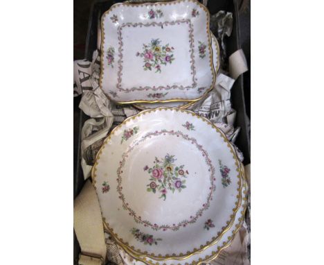 Quantity of Copeland Spode floral decorated dinnerware and other ceramics and glassware