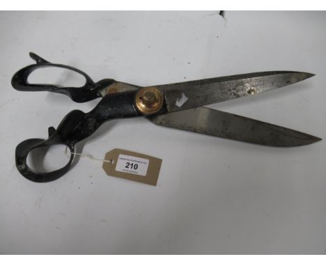 Pair of cloth cutter's shears by Wilkinson