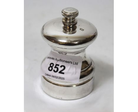 Birmingham silver squat baluster pepper grinder