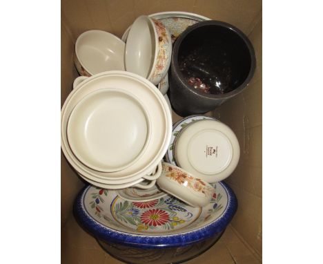 Large Poole pottery dinner, tea and coffee service, ' Summer Glory '